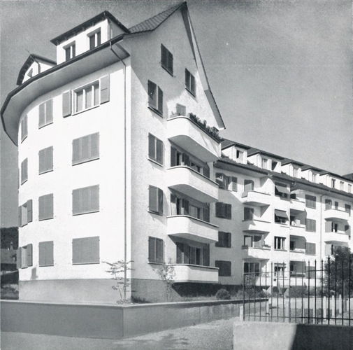 Überbauung Wohnbaugenossenschaft Schafrotharel in Burgdorf mit der ersten unterirdischen Einstellhalle in Burgdorf