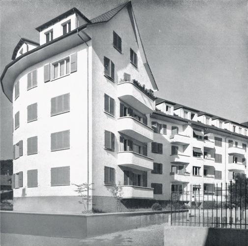 Überbauung Wohnbaugenossenschaft Schafrothareal in Burgdorf mit der ersten unterirdischen Einstellhalle in Burgdorf